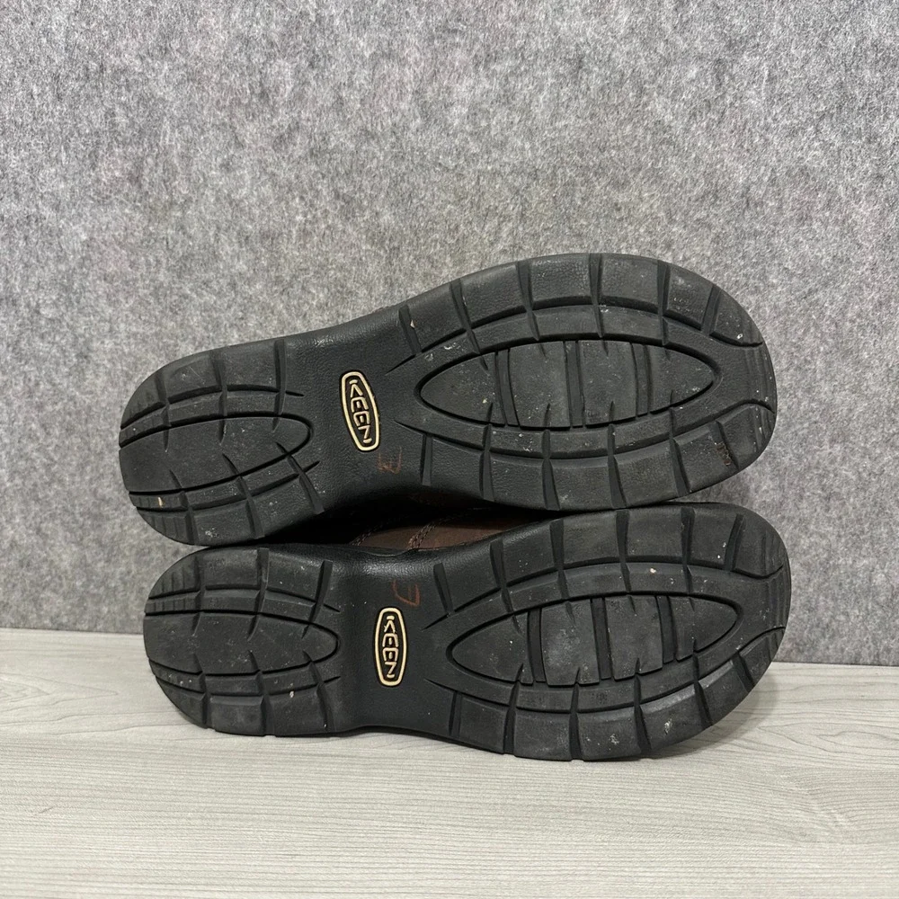 KEEN Targhee III Slip-On Mens 11 Brown Leather Casual Hiking Walking Shoes